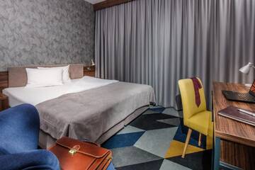 Фото номера Двухместный номер с 1 кроватью и собственной ванной комнатой Отель Vulcan Hotel г. Щецин 11