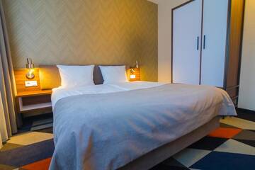 Фото номера Двухместный номер с 1 кроватью и собственной ванной комнатой Отель Vulcan Hotel г. Щецин 8