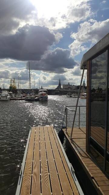 Фото номера Апартаменты с террасой Апартаменты Houseboat Porta Mare - Odradream г. Щецин 33