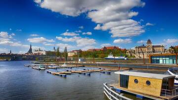 Фото номера Апартаменты с террасой Апартаменты Houseboat Porta Mare - Odradream г. Щецин 30