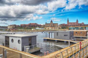Фото номера Апартаменты с террасой Апартаменты Houseboat Porta Mare - Odradream г. Щецин 35