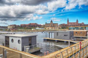 Фото номера Апартаменты с террасой Апартаменты Houseboat Porta Mare - Odradream г. Щецин 5
