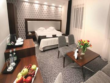 Фото номера Двухместный номер с 1 кроватью или 2 отдельными кроватями Отель Hotel Zamek Centrum г. Щецин 5