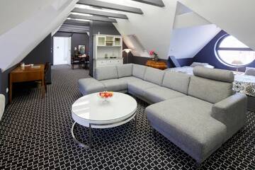 Фото номера Двухместный номер-студио Делюкс с 1 кроватью Апарт-отели Amber Suite Szczecin - Adults Only г. Щецин 6