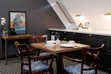 Фото номера Двухместный номер-студио Делюкс с 1 кроватью Апарт-отели Amber Suite Szczecin - Adults Only г. Щецин 7