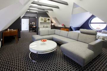 Фото номера Двухместный номер-студио Делюкс с 1 кроватью Апарт-отели Amber Suite Szczecin - Adults Only г. Щецин 3