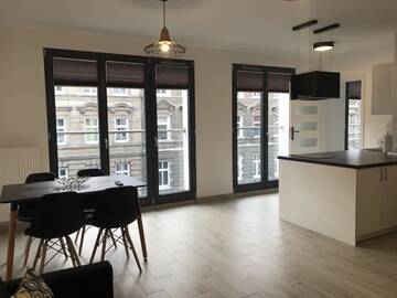 Фото номера Улучшенные апартаменты Апарт-отели Bedroom Apartments Bogusława г. Щецин 5